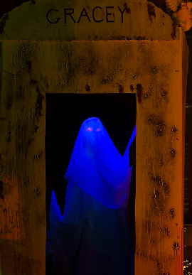 Gracey our resident ghost at spookystreet.com